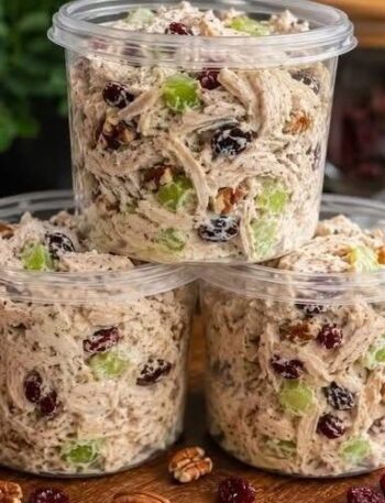 Creamy Cranberry Pecan Chicken Salad
