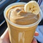 High Protein Peanut Butter Banana Smoothie